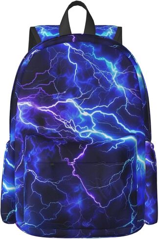 KiuLoam 17 Inch Backpack Black And White Cow Print Laptop Backpack Shoulder Bag School Bookbag Casual Daypack in Saudi Arabia