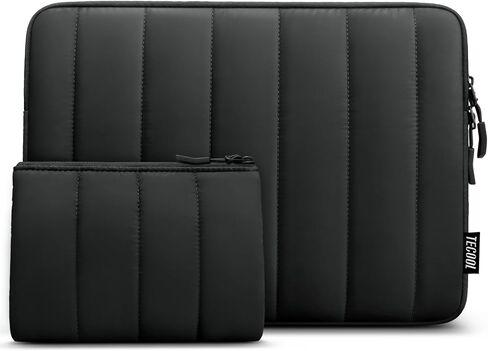 Puffy Laptop Case 13.3 inch,13-13.3 inch Laptop Sleeve for MacBook Air 13 13.6 inch M4 M3 M2 M1 2025,MacBook Pro 13/ Mac Pro 14,13.3" HP Lenovo Dell Waterproof Notebook Bag with Small Case,Beige in Saudi Arabia