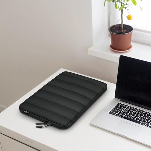 Puffy Laptop Case 13.3 inch,13-13.3 inch Laptop Sleeve for MacBook Air 13 13.6 inch M4 M3 M2 M1 2025,MacBook Pro 13/ Mac Pro 14,13.3" HP Lenovo Dell Waterproof Notebook Bag with Small Case,Beige in Saudi Arabia