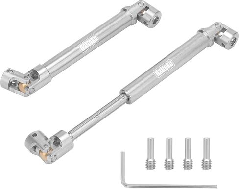 daitoku Stainless Steel Drive Shaft 90-125mm for 1/10 TRX4 SCX10 Wraith Axial SCX10II Capra D90 TF2 Redcat Gen7 RC Crawler Car in Saudi Arabia