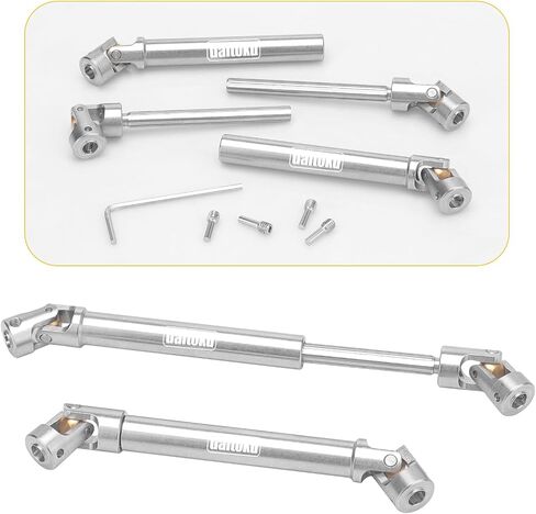 daitoku Stainless Steel Drive Shaft 90-125mm for 1/10 TRX4 SCX10 Wraith Axial SCX10II Capra D90 TF2 Redcat Gen7 RC Crawler Car in Saudi Arabia