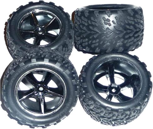 TRAXXAS 1/16 E-REVO VXLTALON TIRES/GEMINI عجلات 12 مم in Saudi Arabia