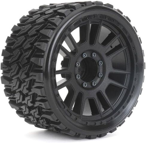 1/8 MT 4.0 Belted Mounted Tires w Removable Hex Wheels (4) FITS : Traxxas Sledge/E-Revo/Arrma Kraton/Outcast/Talion/Notrouious (Prophet) in Saudi Arabia