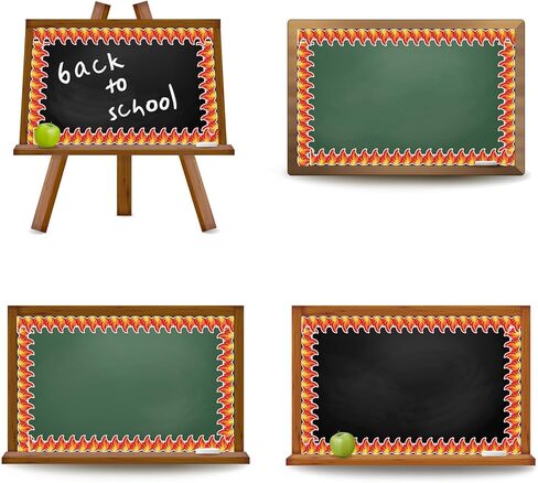 Whaline 65.6Ft Halloween Bulletin Board Border Glitter Orange Pumpkin Die Cut Trim Border Roll for Spooky Chalkboard Wall Decor in Saudi Arabia