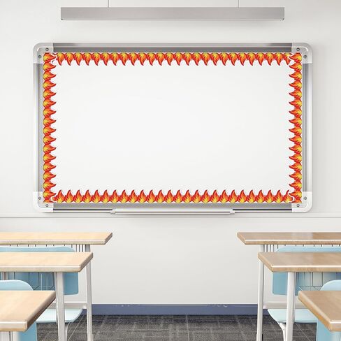 Whaline 65.6Ft Halloween Bulletin Board Border Glitter Orange Pumpkin Die Cut Trim Border Roll for Spooky Chalkboard Wall Decor in Saudi Arabia