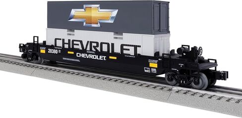 Lionel Chevrolet Maxi Stack O Gauge Model Train Flatcar with Double Container Load in Saudi Arabia
