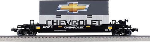 Lionel Chevrolet Maxi Stack O Gauge Model Train Flatcar with Double Container Load in Saudi Arabia