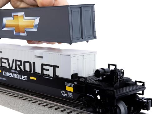 Lionel Chevrolet Maxi Stack O Gauge Model Train Flatcar with Double Container Load in Saudi Arabia