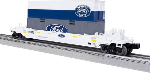 Lionel Ford Maxi Stack O Gauge Model Train Flatcar مع تحميل حاوية مزدوج in Saudi Arabia
