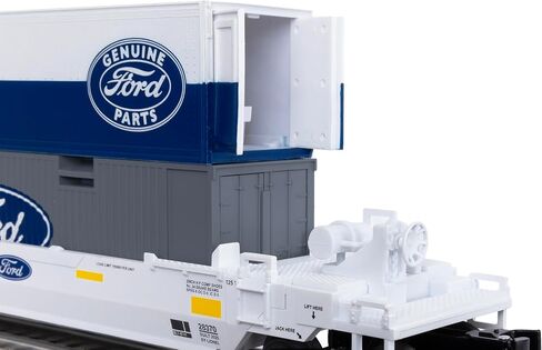 Lionel Ford Maxi Stack O Gauge Model Train Flatcar مع تحميل حاوية مزدوج in Saudi Arabia