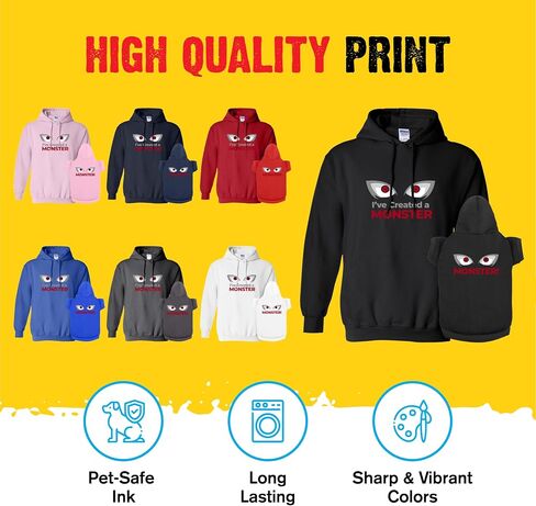 Matching Hoodies for Dogs and Humans - Soft Dog Sweatshirt Set - Premium Dog Hoodie is a Great Gift for Christmas in Saudi Arabia