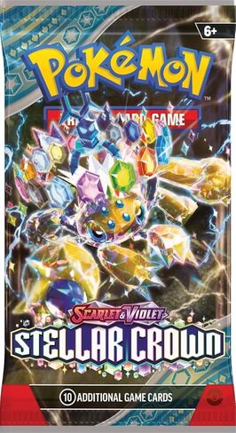 POKEMON TCG: Scarlet & Violet Stellar Crown BOOSTER PACK (1 PACK) - 10 Cards in Saudi Arabia