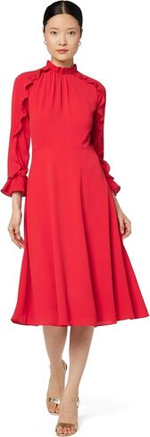 Donna Morgan Women's Ruffle Sleeve Midi Dress in Saudi Arabia