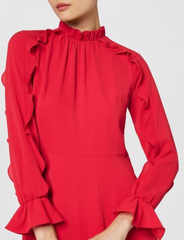 Donna Morgan Women's Ruffle Sleeve Midi Dress in Saudi Arabia