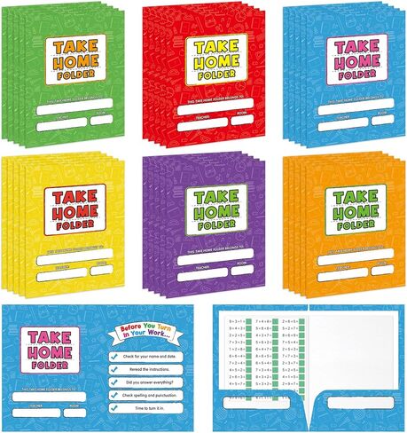 24 PCS 9 × 12 بوصة الواجبات المنزلية 2 مجلدات الجيب بشكل كبير للطلاب يأخذون المجلدات المنزلية A4 حجم رسالة منظم الواجب المنزلي للصف الدراسي للصف الدراسي للدرس المعلمين اللوازم التعليمية in Saudi Arabia