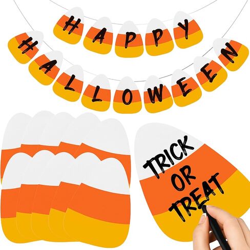 100 Pcs Halloween Candy Corn Paper Cutouts Classic Design 4 Inch DIY Craft Decoration Set Halloween Corn Bulletin Board Cutout for Fall DIY Art Wall Craft Home Parties Festive Projects in Saudi Arabia