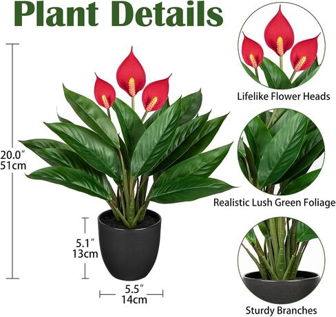 13.8 بوصة نبات Monstera المزيف بوعاء، نباتات عصارية صناعية في وعاء سيراميك نبات استوائي صناعي للاستخدام الداخلي والخارجي والمنزل والمكتب ورف الطاولة وديكور المزرعة in Kuwait