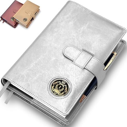 GALILEO® Double AA Big Book Cover & 12 Steps & 12 Traditions | PU Leather | Coin Holder | AA Book Covers for Hardcover | AA Gift | Alcoholics Anonymous (Coin Pocket/Copper) in Saudi Arabia