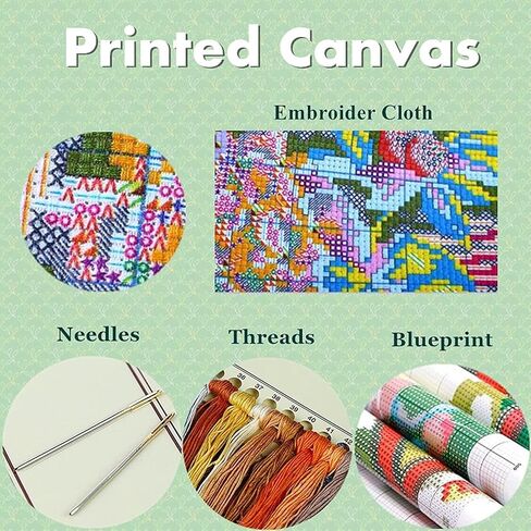 Sunflower Golden Retriever 11ct Cross Cross Stitch Kits Color Printed Cross Stitch Supplies Needlework Printed Attibery Kits DIY Kits Needlepoint Starter Kits 50x50cm (H212) in Saudi Arabia