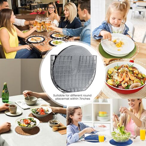 YeeBeny Placemat Holder, Placemat Pocket Wall File | Steel | Kitchen Organizer, Refrigerator Placemats Holder, Stainless steel-19.69×9.84×1.57inch in Saudi Arabia