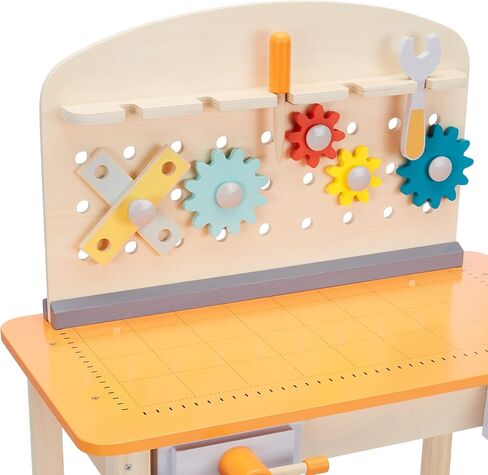 مجموعة أدوات ألعاب الأمازون الأساسيات و Workbench للأطفال الصغار ، مرحلة ما قبل المدرسة ، الأطفال الذين تتراوح أعمارهم بين 3 سنوات ، 36 سم D x 58 سم و × 77.9 سم ، متعدد الألوان ، متعدد الألوان in Saudi Arabia