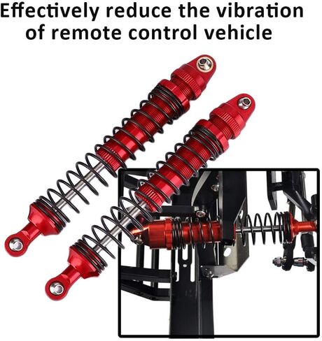 RC Absorber ، 1/10 Alloy RC Car Praptor Parts متوافقة مع SCX10 D90 ، 4pcs (110 مم) in Saudi Arabia