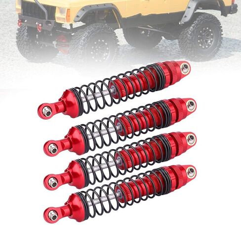 RC Absorber ، 1/10 Alloy RC Car Praptor Parts متوافقة مع SCX10 D90 ، 4pcs (110 مم) in Saudi Arabia