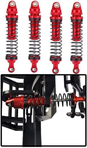 RC Absorber ، 1/10 Alloy RC Car Praptor Parts متوافقة مع SCX10 D90 ، 4pcs (110 مم) in Saudi Arabia