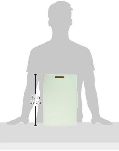 Pendaflex Classification Folders - Standard, 1 Divider, 2" Embedded Fasteners, Legal Size, Light Green, 10 per Box (17175EE) in Saudi Arabia