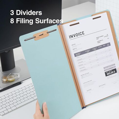 Staples Pressboard Consigification Folder ، 3-Diversers ، التوسع 3.5 بوصة ، حجم الرسالة ، الأزرق ، 40/Carton (ST614437/6144VS) in Saudi Arabia