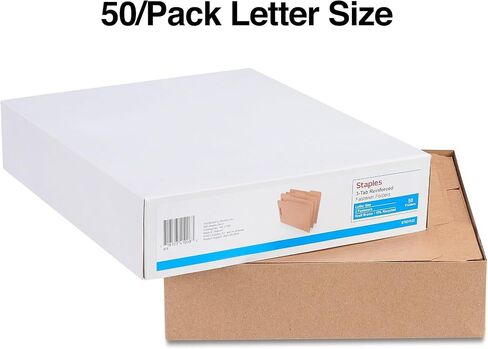 مجلد التصنيف المعزز Staples ، التوسع 2 بوصة ، حجم الرسالة ، Kraft ، 100/carton (ST831123/8311VS) in Saudi Arabia