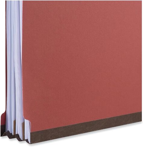 مجلدات تصنيف Pressboard Universal 10203 ، خطاب ، أقسام أربعة ، حمراء روبي ، 10/صندوق in Saudi Arabia