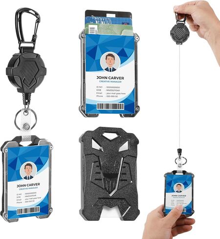 2PackBadge Holder Retractable Clip Id Badge Card Holders in Saudi Arabia