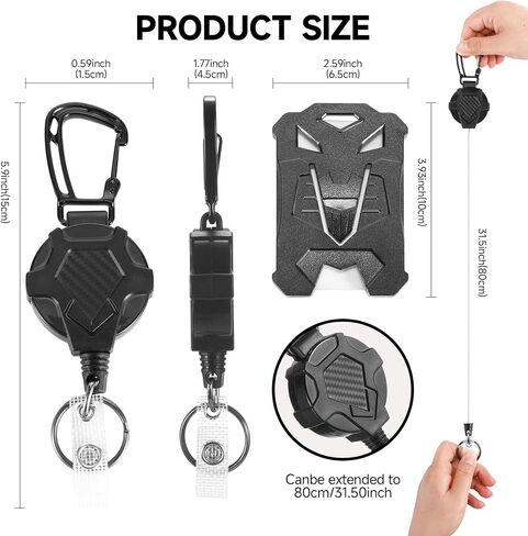 2PackBadge Holder Retractable Clip Id Badge Card Holders in Saudi Arabia