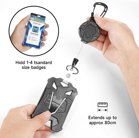 2PackBadge Holder Retractable Clip Id Badge Card Holders in Saudi Arabia