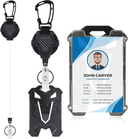 2PackBadge Holder Retractable Clip Id Badge Card Holders in Saudi Arabia