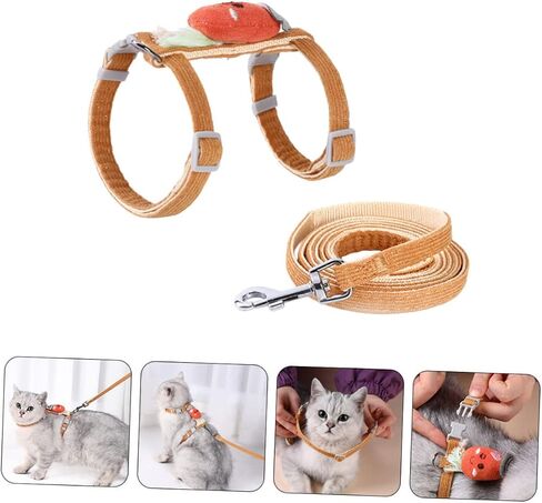 Harness for Cat Kitten Outdoor Leash Cat Accessory Comfortable Pet Leash in Saudi Arabia
