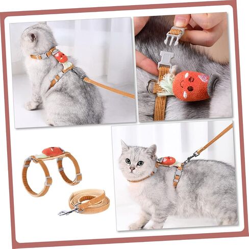Harness for Cat Kitten Outdoor Leash Cat Accessory Comfortable Pet Leash in Saudi Arabia