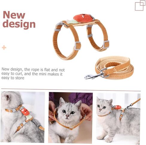 Harness for Cat Kitten Outdoor Leash Cat Accessory Comfortable Pet Leash in Saudi Arabia