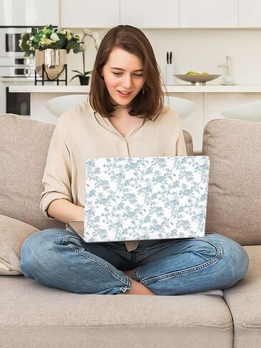 Seorsok متوافق مع MacBook Air 13 بوصة Case 2022 2021 2020-2018 إطلاق A1932 A2179 M1 A2337 معرف اللمس ، علبة قذيفة بلاستيكية بلاستيكية زهرة ملونة مع غطاء لوحة المفاتيح ، الأزهار الوردية in Saudi Arabia