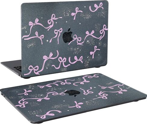 Leopard Case for MacBook Air 13 Inch 2021 2020 2019 2018 M1 A2337 A2179 A1932 ، Cheetah Macbook Air M1 Case ، Cute Cheetah Animal Print Blastic Hardshell و Keyboard Cover ، Print Leopard Print Matte Black Leopard in Kuwait