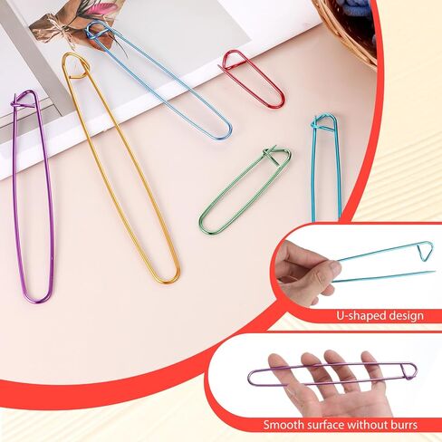حامل غرزة الحياكة 12pcs ، 6 أحجام حامل غرزة خيوط الألومنيوم ، وعلامات غرزة ملونة للكروشيه ، وأدوات الحياكة العملية متعددة الاستخدامات للحياكة والخياطة والحيوانية in Saudi Arabia