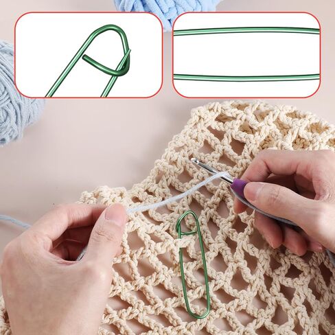 حامل غرزة الحياكة 12pcs ، 6 أحجام حامل غرزة خيوط الألومنيوم ، وعلامات غرزة ملونة للكروشيه ، وأدوات الحياكة العملية متعددة الاستخدامات للحياكة والخياطة والحيوانية in Saudi Arabia