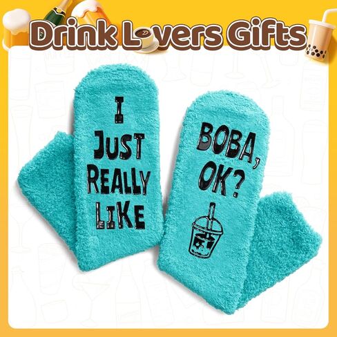 جوارب بوبا المبتكرة المضحكة من HAPPYPOP، هدايا بوبا لهدايا شاي حليب الفقاعات للبنات والأولاد، هدايا لمحبي الشاي الفقاعي in Kuwait