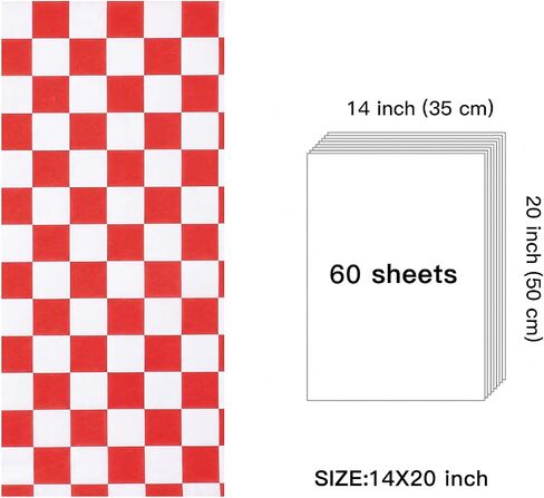WRAPAHOLIC Checkered Tissue Paper - 60 Sheets 14 x 20 Inch Black and White Race Car Tissue Paper Bulk for Birthday Baby Shower Wedding Art Craft Party Favor Decoration in Saudi Arabia