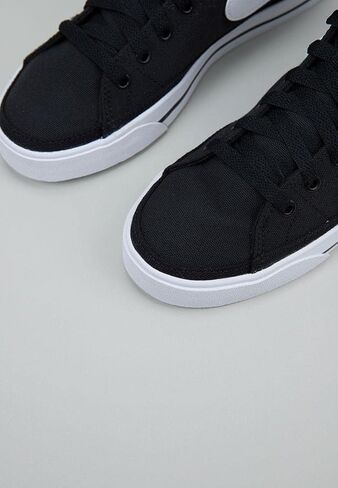حذاء الجري Nike W Court Legacy CNVS متوسط ​​للنساء، أبيض/أسود-برتقالي، 6.5 UK (9 US) in Saudi Arabia