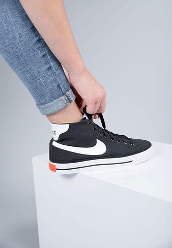 حذاء الجري Nike W Court Legacy CNVS متوسط ​​للنساء، أبيض/أسود-برتقالي، 6.5 UK (9 US) in Saudi Arabia