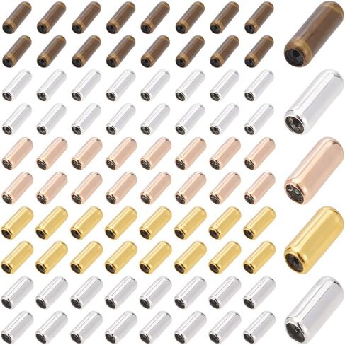 FREEBLOSS 100Pcs Brooch Pin Stoppers Metal Brooch Pin Stick Backing Lapel End Cap Hat Safety Pins for DIY Jewelry Findings Accessories in Saudi Arabia