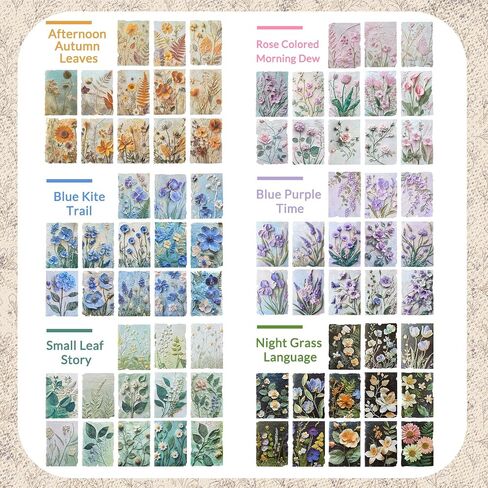 138 PCS Vintage Floral Scrapbook Paper Paper Printed Rice Paper Journaling Scrapbooking Supplies Kit CHESS تشمل 6 أنماط زهرية لـ Vintage Crafts DIY Art Card Planner Journer in Saudi Arabia