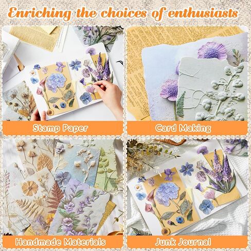 138 PCS Vintage Floral Scrapbook Paper Paper Printed Rice Paper Journaling Scrapbooking Supplies Kit CHESS تشمل 6 أنماط زهرية لـ Vintage Crafts DIY Art Card Planner Journer in Saudi Arabia